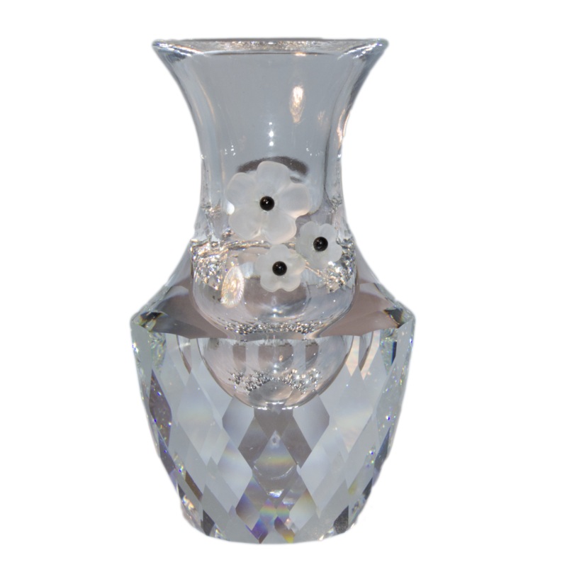 Swarovski Crystal: 102259 Frosted Flower Vase