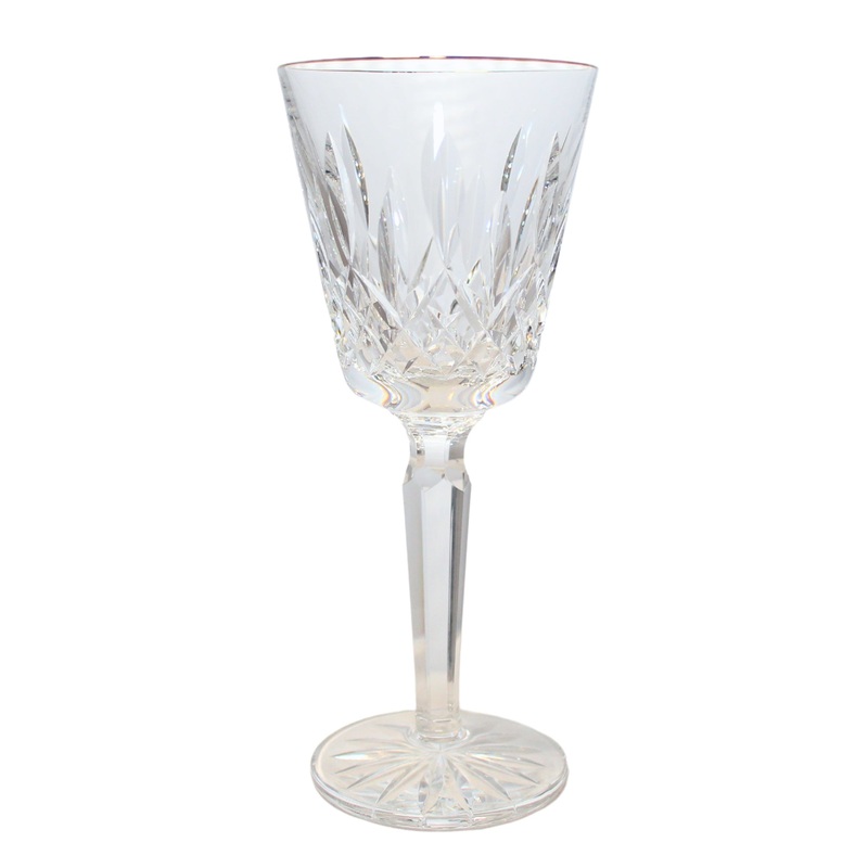 Waterford Stemware: 7.3" Tall Wine Glass - Lismore Golden