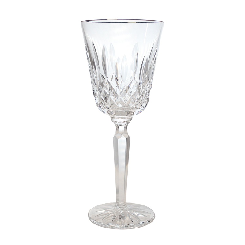 Waterford Stemware: 8.2" Tall Water Goblet - Lismore Golden