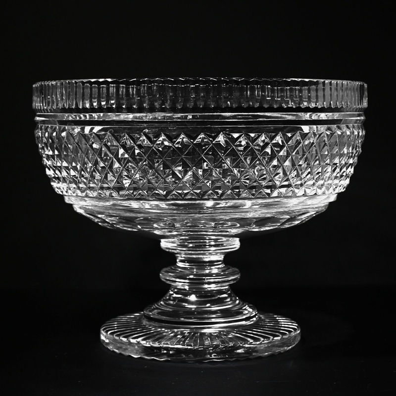 Footed Crystal Centerpiece