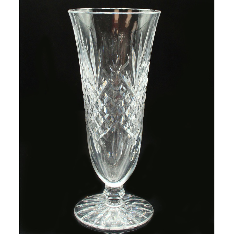 Waterford Crystal: Ashbourne Footed Vase, 7"