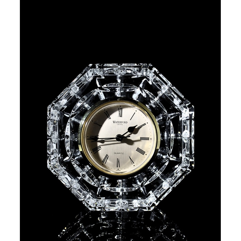 Waterford Quartz: Table Accessories Octagonal Clock, 5"
