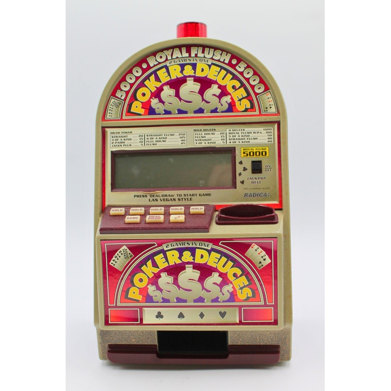 Radica | Poker & Deuces Slot Machine | Non-Mint Box
