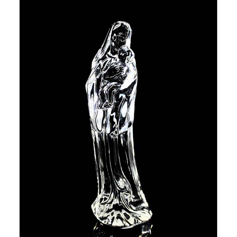 Waterford Crystal: Figurines Madonna And Child, 7"