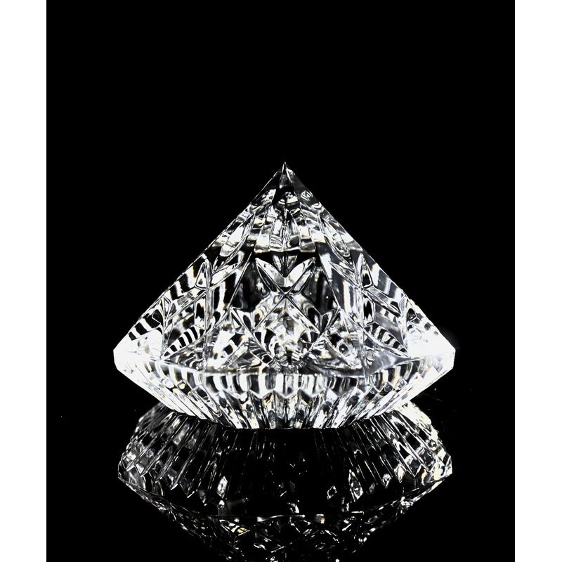 Waterford Crystal: Lismore Diamond Shape Paperweight, 3.25"
