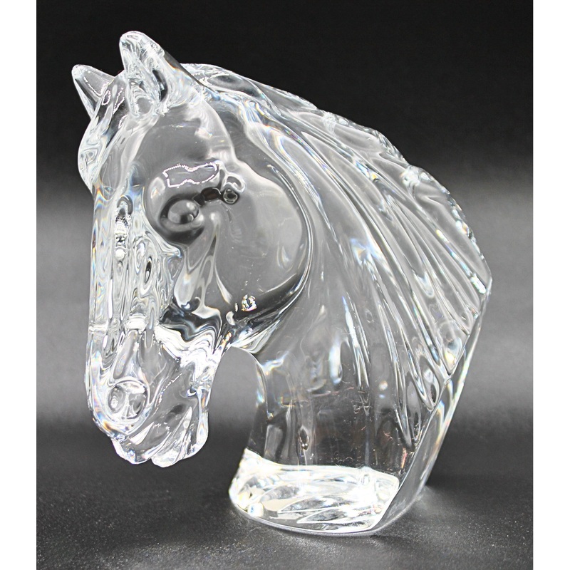 Waterford Crystal: Figurines Horse Head, 5.5"