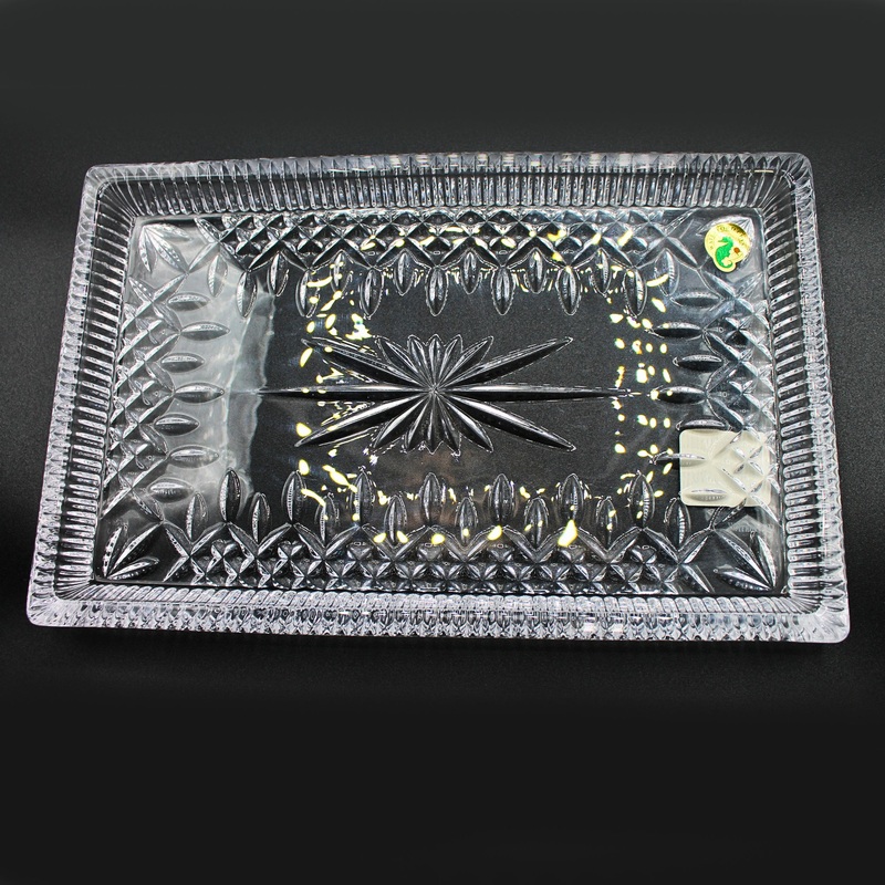 Waterford Crystal: Lismore Rectangular Sandwich Tray, 11"
