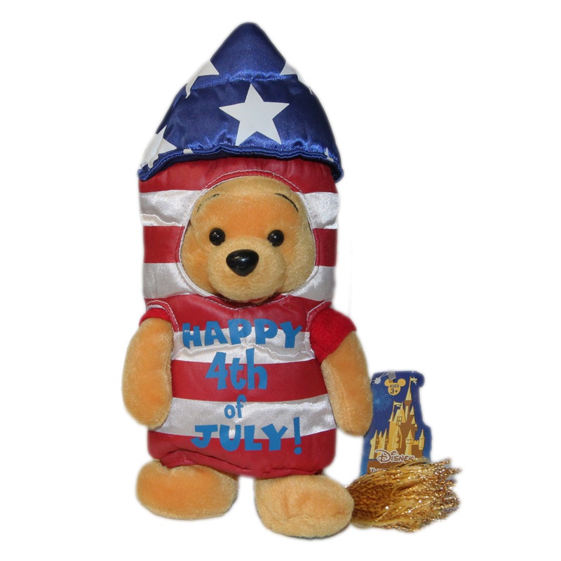 Disney Plush: 4th of July Pooh Bear