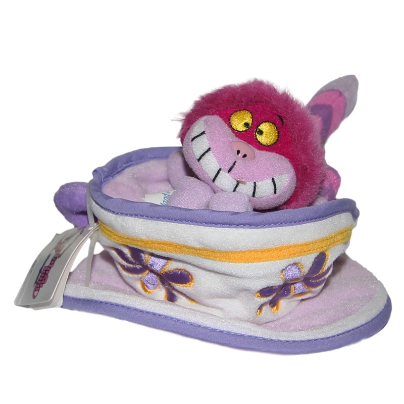 Disney Plush: Alice in Wonderland's Cheshire Cat in a Tea Cup