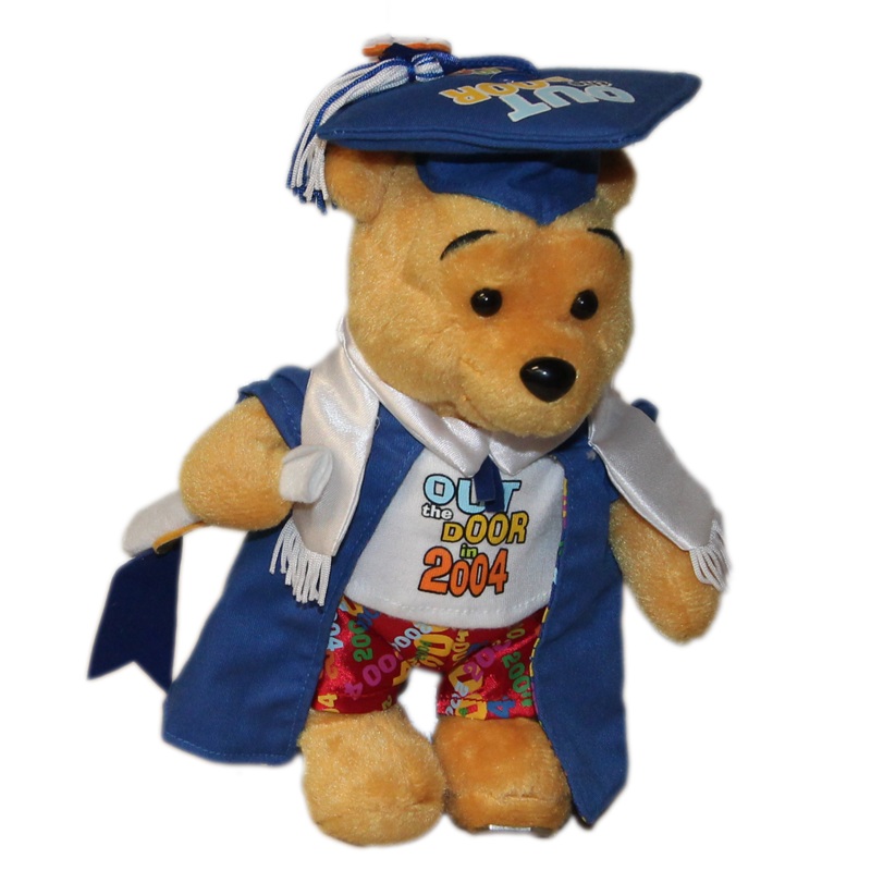 Disney Plush: Graduation Pooh Bear- 2004