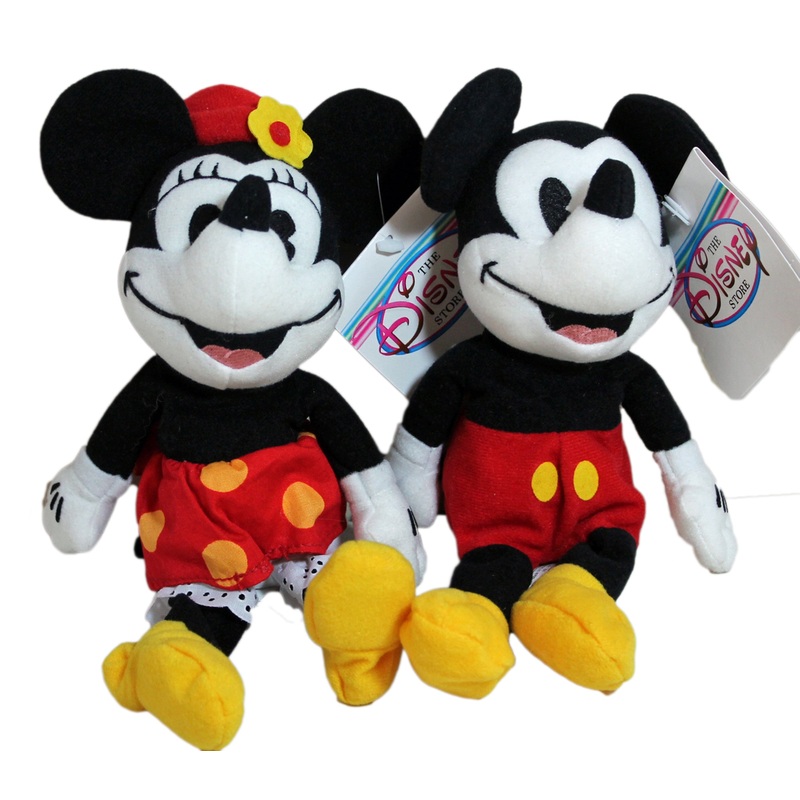 Disney Plush: Mickey and Minnie Sporting a 30's Look - Set of Two