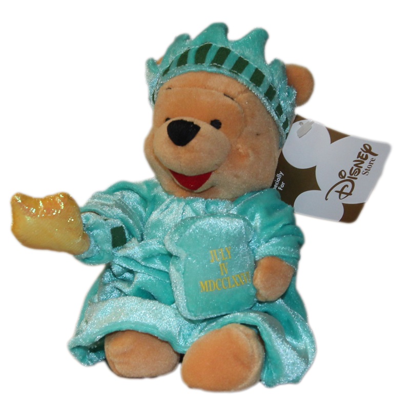 Disney Plush: Pooh Bear as the Statue of Liberty