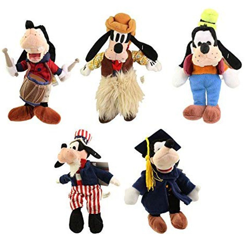 Disney Plush: Set of 5 Random Goofy Plush Toys
