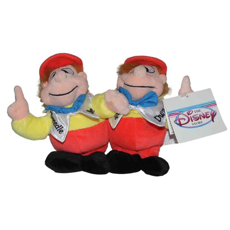 Disney Plush: Alice in Wonderland's Tweedle Dee & Tweedle Dum