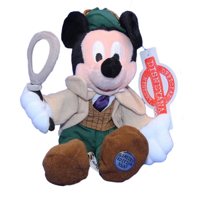 Disney Plush: Detective Mickey Mouse- Limited Edition only 5,500 ever made!