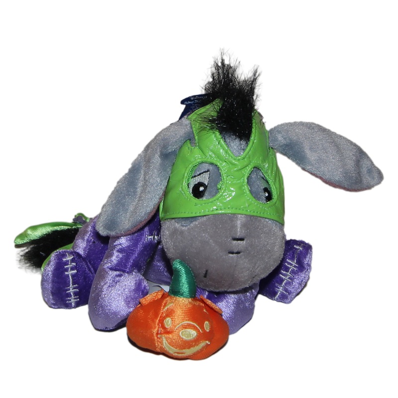 Disney Plush: Eeyore with Pumpkin - Halloween