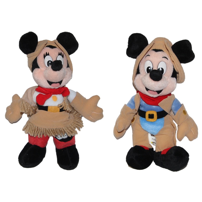 Disney Plush: Frontierland Mickey & Minnie - Set of Two