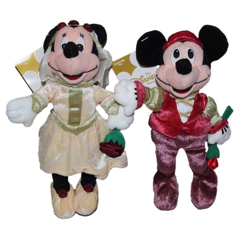Disney Plush: Mickey & Minnie as Romeo and Juliet - Set of Two
