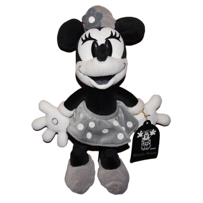 Disney Plush: Minnie Mouse in Black and White