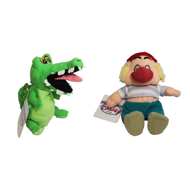 Disney Plush: Peter Pan's Smee and Crock - Set of Two