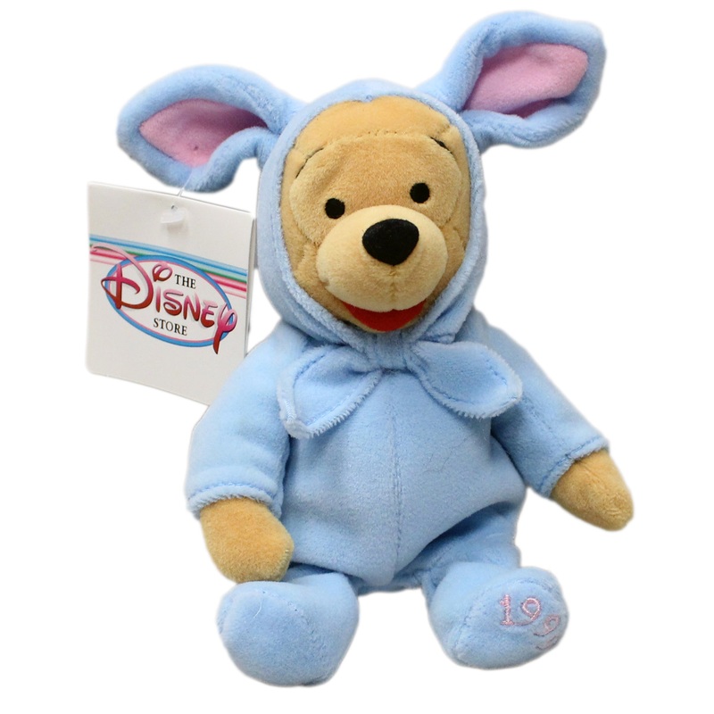 Disney Plush: Pooh Bear as a Blue Bunny
