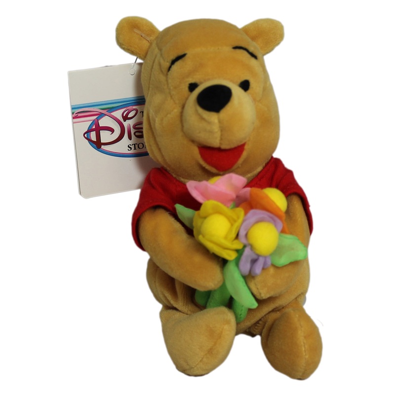 Disney Plush: Pooh Bear with Flowers