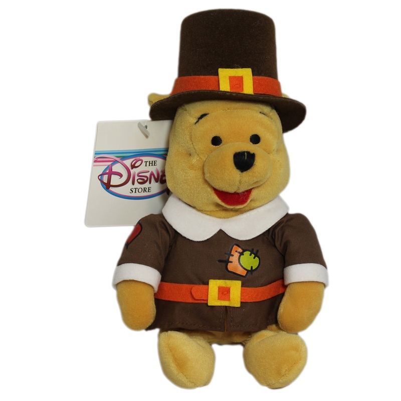 Disney Plush: Pilgrim Pooh Bear