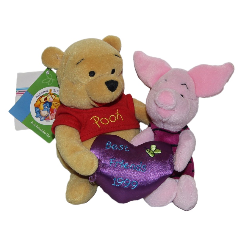 Disney Plush: Pooh Bear and Piglet - Best Friends