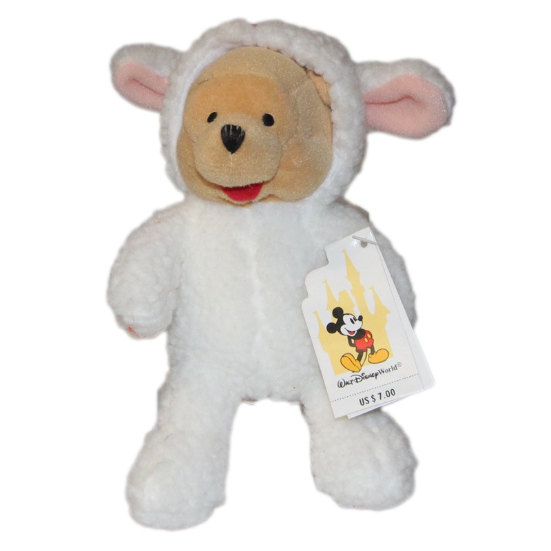 Disney Plush: Pooh Bear as a Lamb