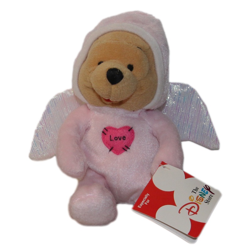 Disney Plush: Pooh Bear as a Pink Angel