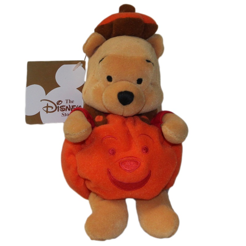 Disney Plush: Pooh Bear as a Pumpkin