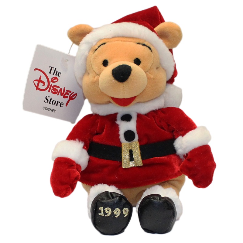 Disney Plush: Pooh Bear as Santa 1999