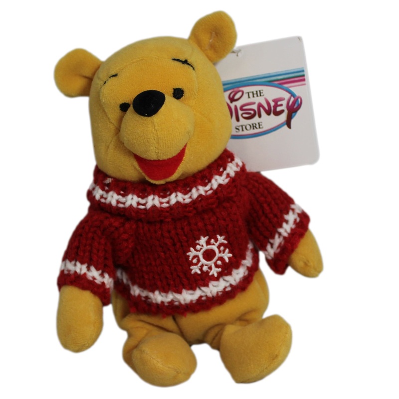 Disney Plush: Pooh Bear in a Snowflake Sweater
