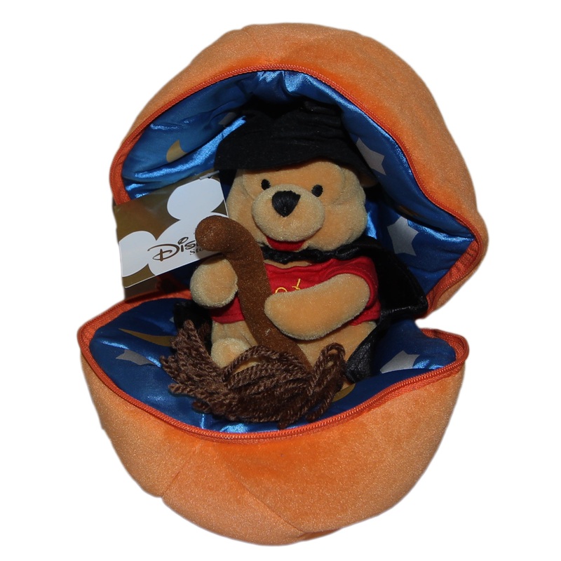 Disney Plush: Pooh Bear inside a Pumpkin
