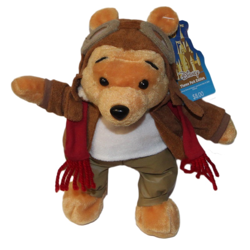 Disney Plush: Pooh Bear- Pilot Soaring over California