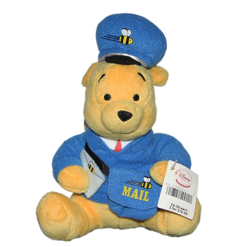 Disney Plush: Pooh Bear the Mail Man