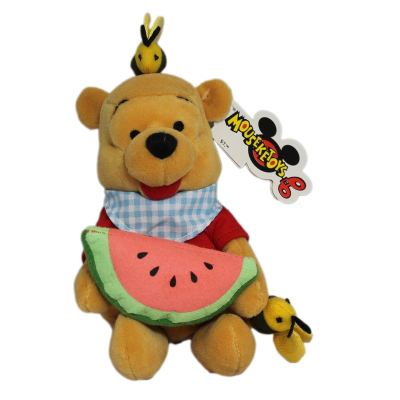 Disney Plush: Summerfun Pooh Bear - Watermelon