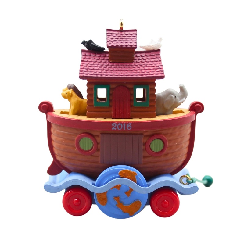 Hallmark Ornament: 2016 Santa Certified Noah's Ark | QX9081