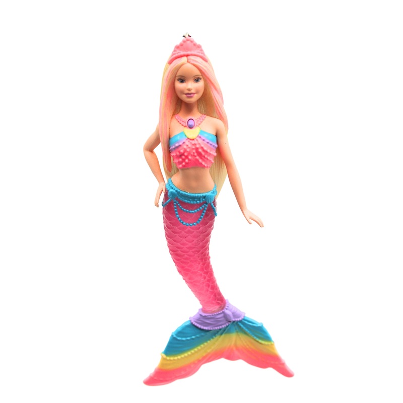Hallmark Ornament: 2019 Rainbow Lights Mermaid | QXI3077 | Barbie