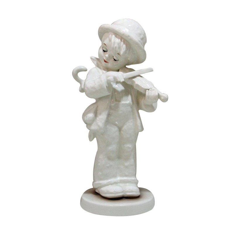 Hummel Figurine: Little Fiddler - (white ceramic) - 2/I
