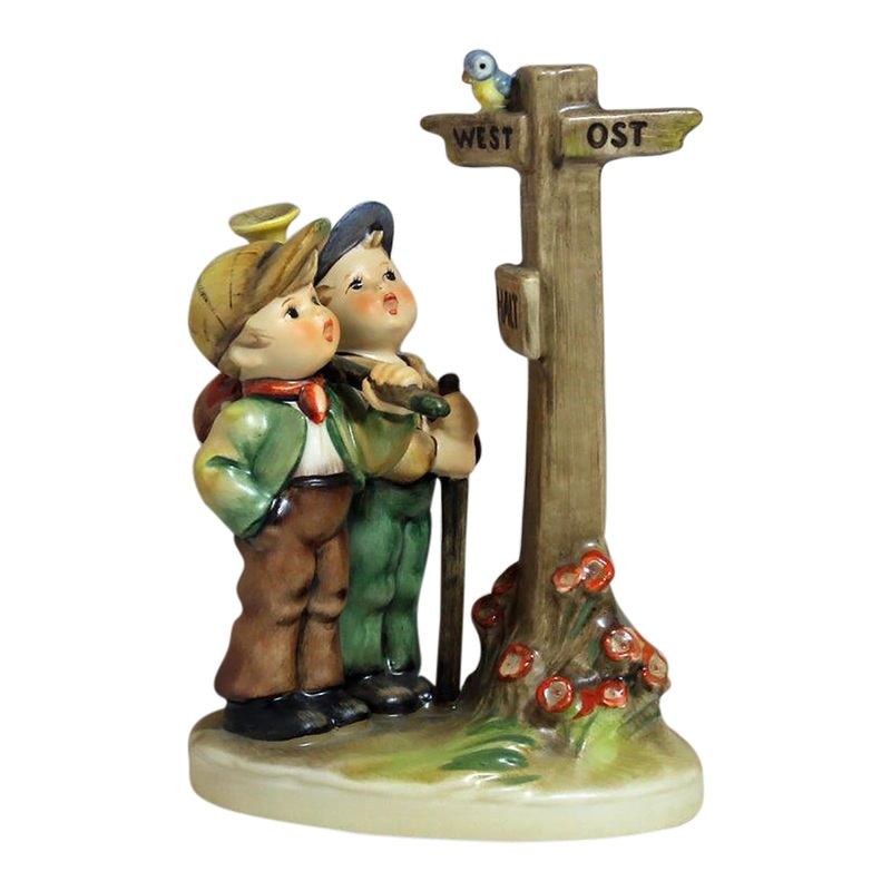 Hummel Figurine: Crossroads (Halt sign up version) - 331