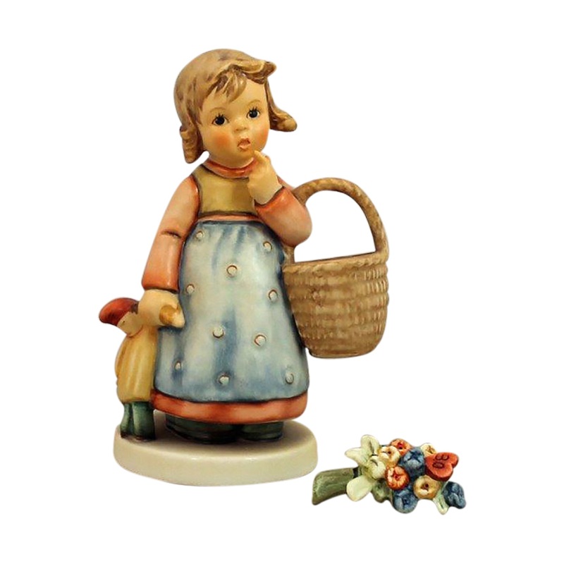 Hummel Figurine: Forget Me Not - Pin & Figurine Set - 362/I