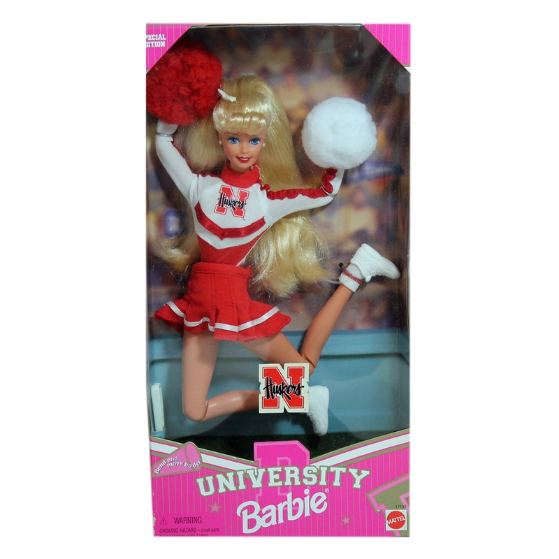 Nebraska University Cheerleader Barbie - 17193