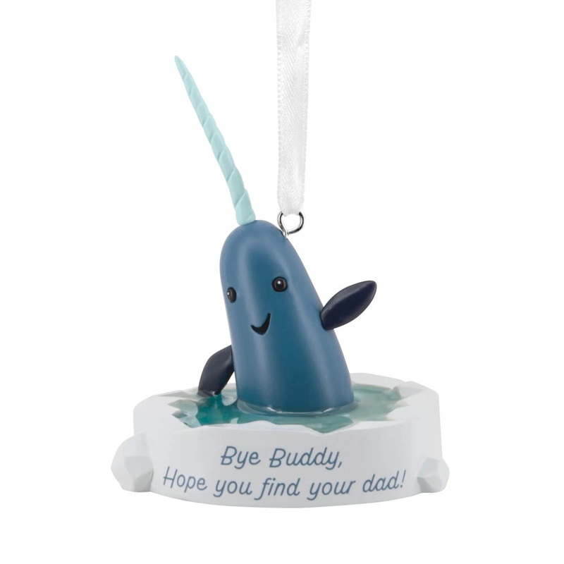 Elf Narwhal Ornament
