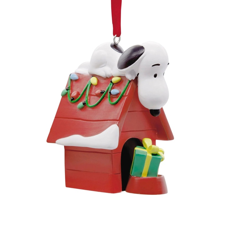 Peanuts Snoopy on Holiday Doghouse Ornament