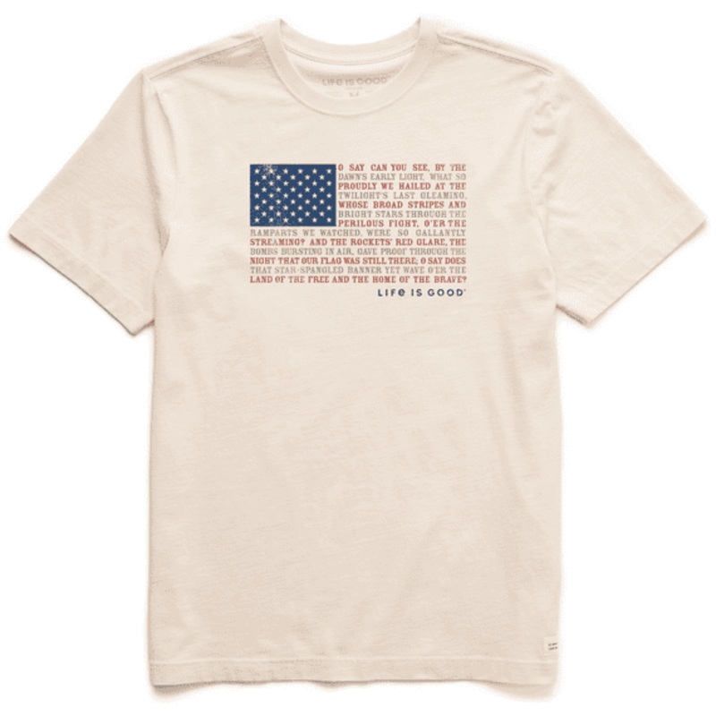 Short Sleeve Tee Anthem Flag Men's