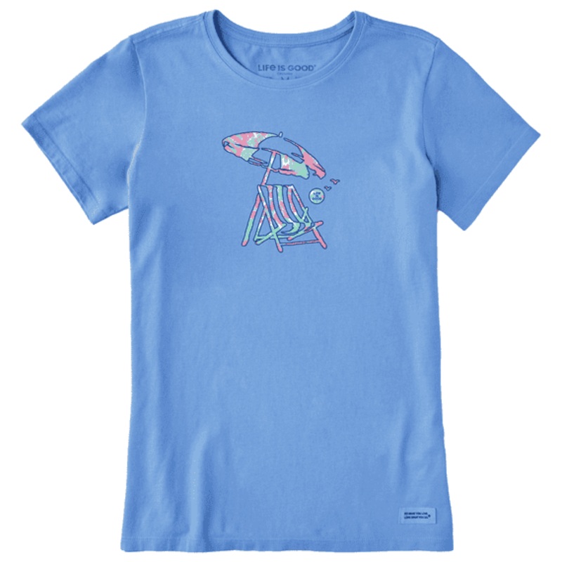 Tie Dye Beach Umbrella Crusher Tee Women's
