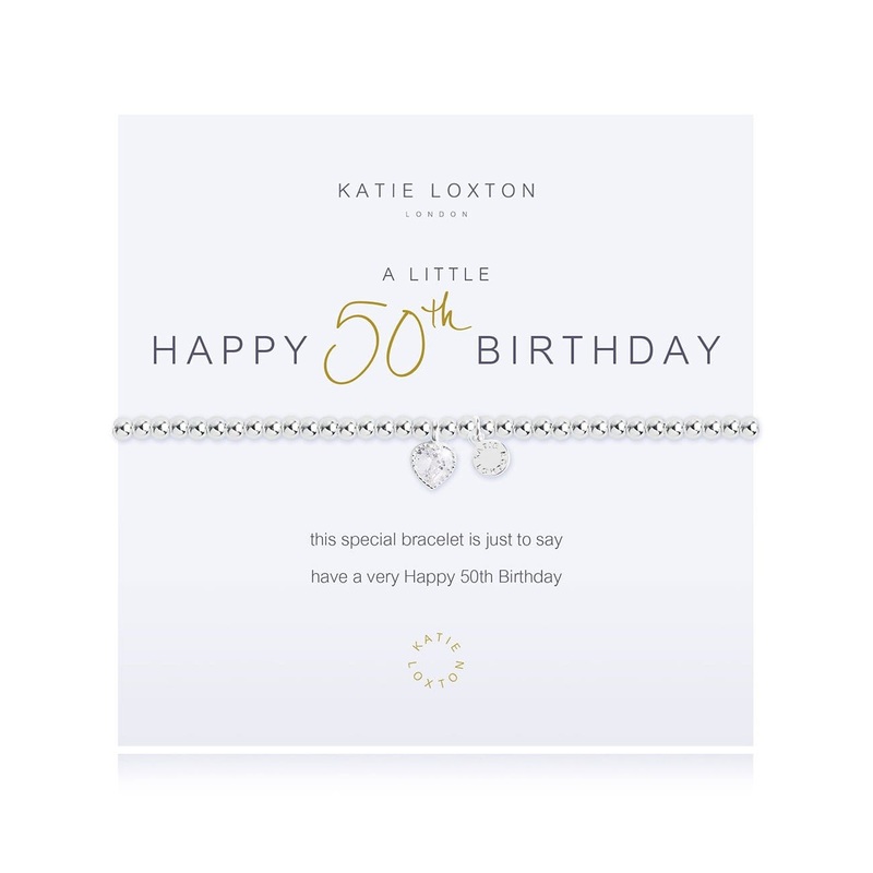 A Little Happy 50th Birthday Bracelet