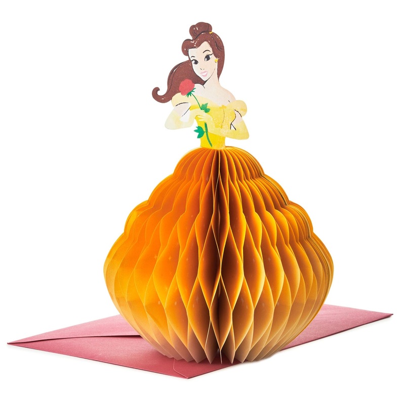 Disney - Belle - Honeycomb 3D Card
