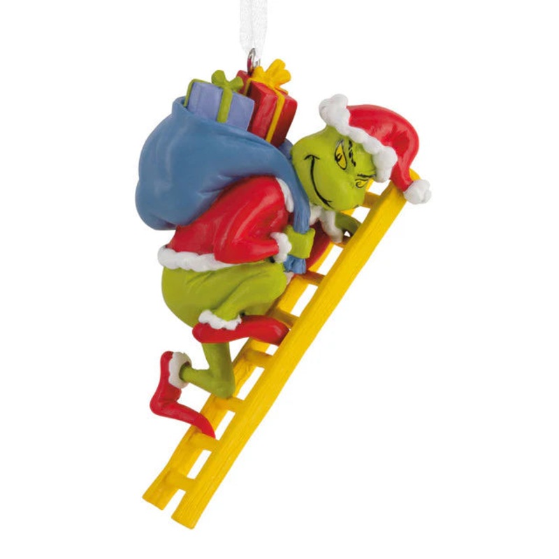Dr. Seuss's How the Grinch Stole Christmas! Grinch on Ladder Ornament